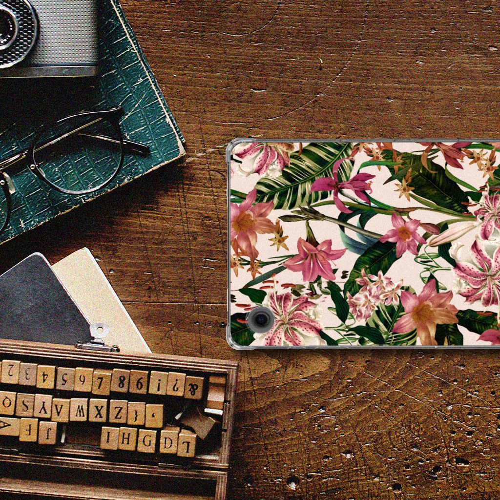 Samsung Galaxy Tab A9 Siliconen Hoesje Flowers