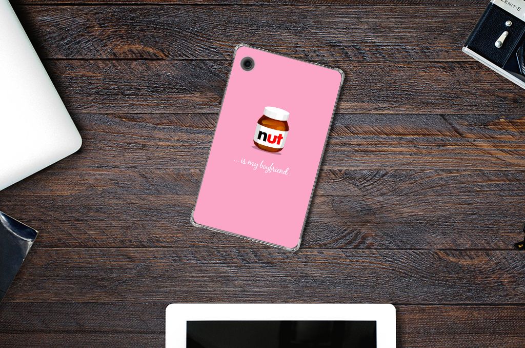 Samsung Galaxy Tab A9 Tablet Cover Nut Boyfriend roze voorkant