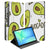 Samsung Galaxy Tab S10 FE Plus Book Case Hoesje met Standaard Avocado Singing front en open