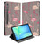 Samsung Galaxy Tab S10 FE Plus Book Case Hoesje met Standaard Flamingo design flamingo aanzicht