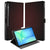Samsung Galaxy Tab S10 FE Plus Book Case Hoesje met Standaard Geruit Rood design voorkant
