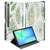 Samsung Galaxy Tab S10 FE Plus Book Case Hoesje met Standaard Leaves design bladeren open