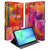 Samsung Galaxy Tab S10 FE Plus Book Case Hoesje met Standaard Tulips kleurrijk ontwerp front en achterkant