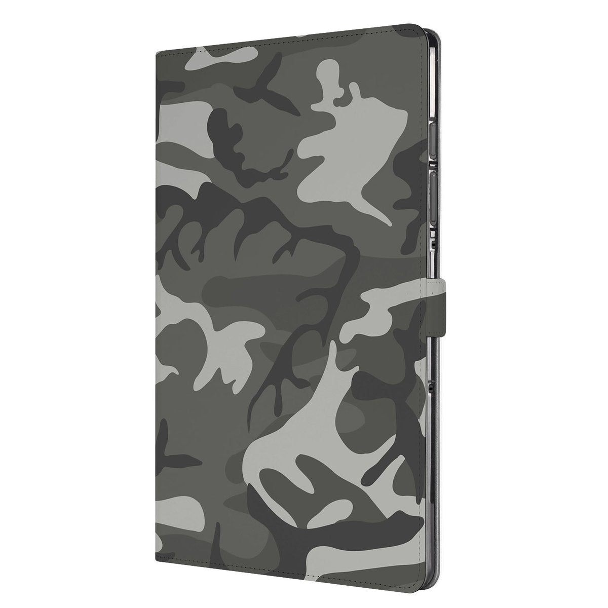Samsung Galaxy Tab S10 FE Plus Tablet Hoesje Army Light met Standaard Army Light design zijkant