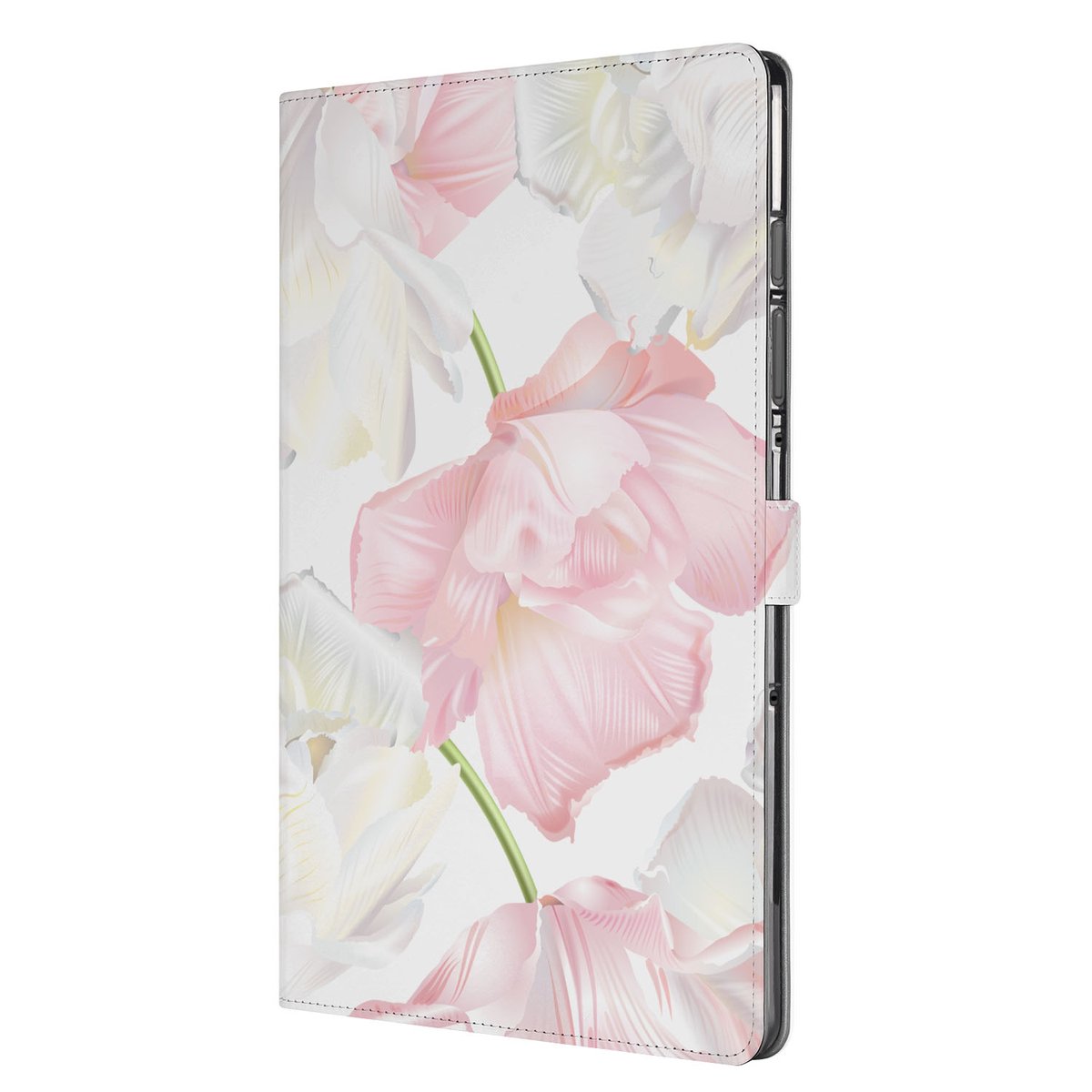 Samsung Galaxy Tab S10 FE Plus Tablet Hoesje Lovely Flowers met Standaard bloemenprint voorkant