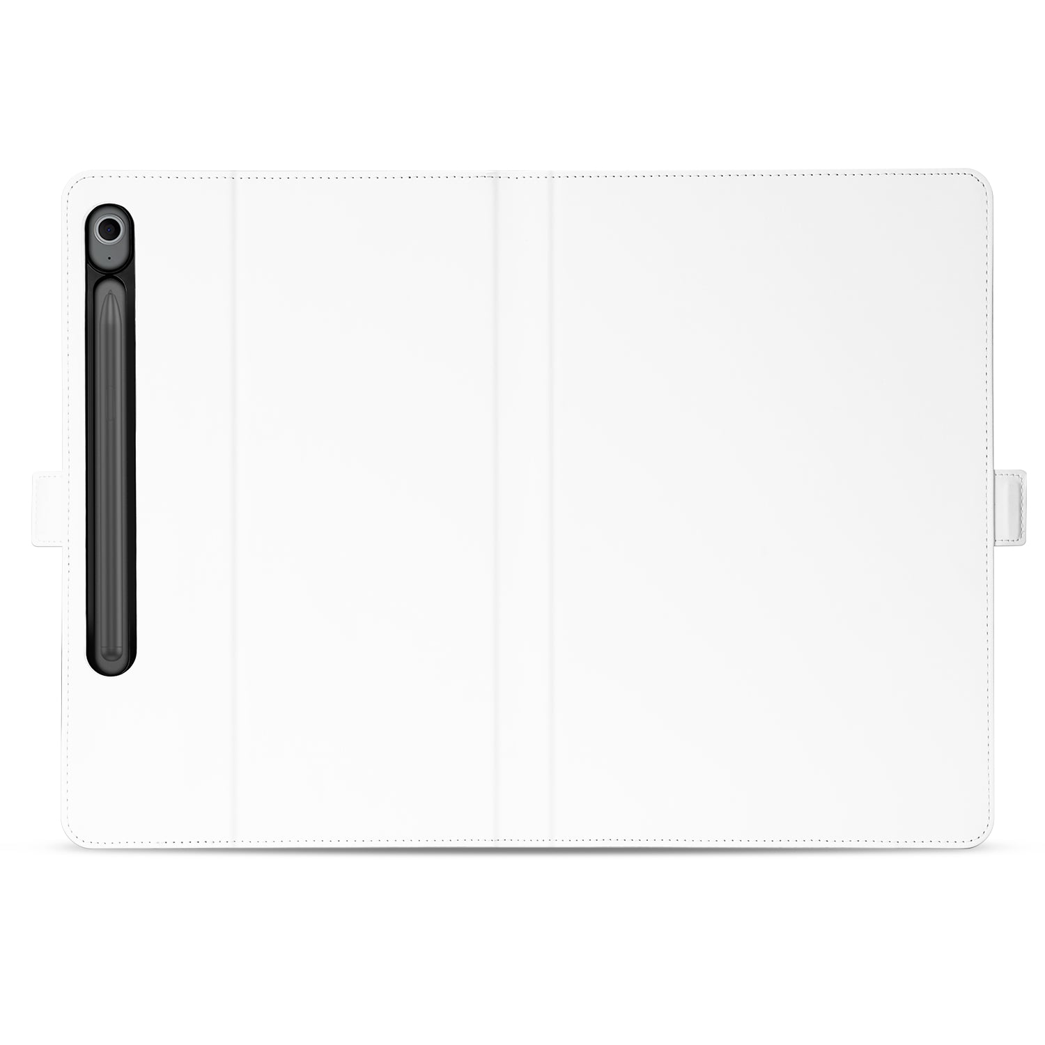 Samsung Galaxy Tab S10 FE / S9 FE Book Cover Hoesje met Standaard Wit achterkant