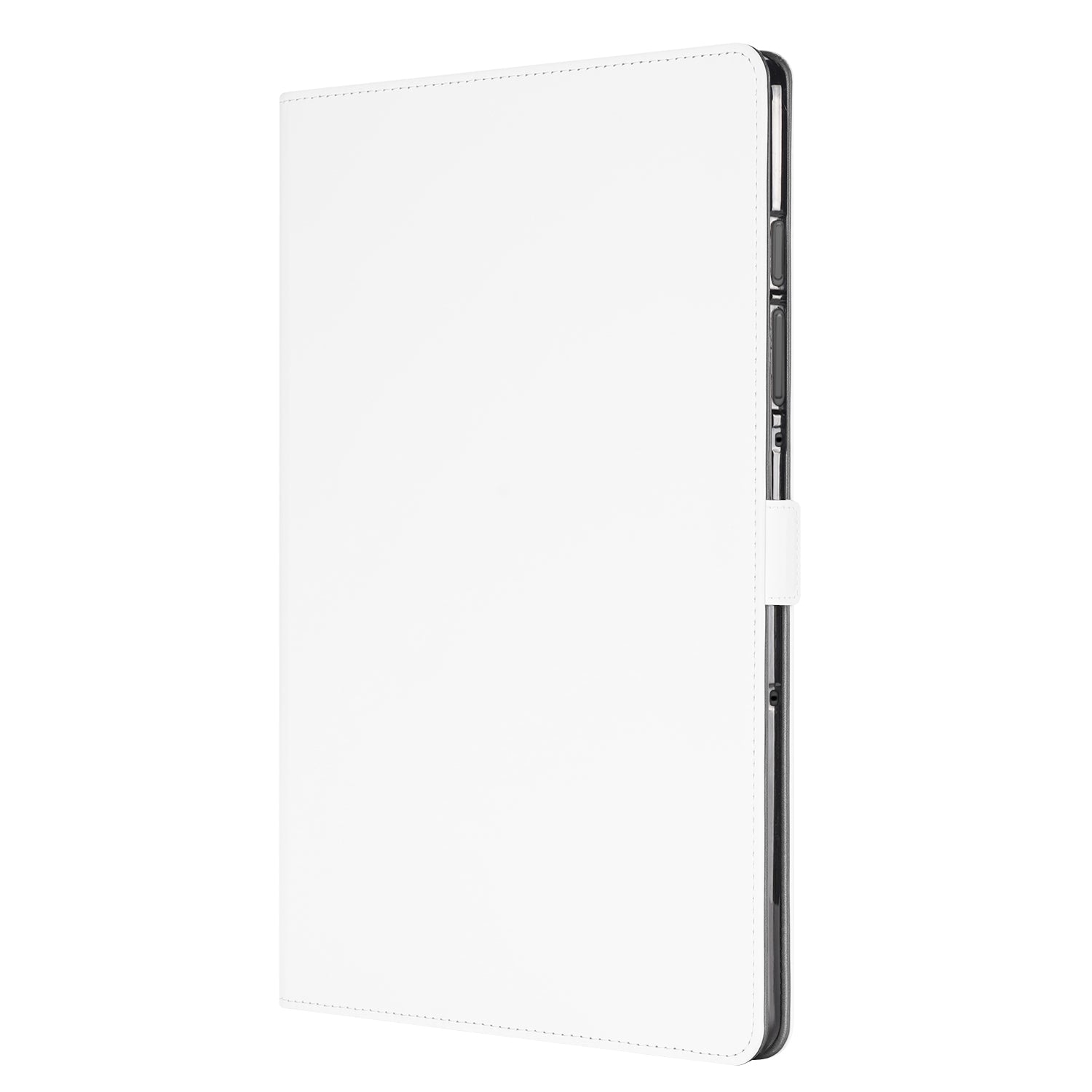 Samsung Galaxy Tab S10 FE / S9 FE Book Cover Hoesje met Standaard - Wit book cover hoesje wit aanzicht