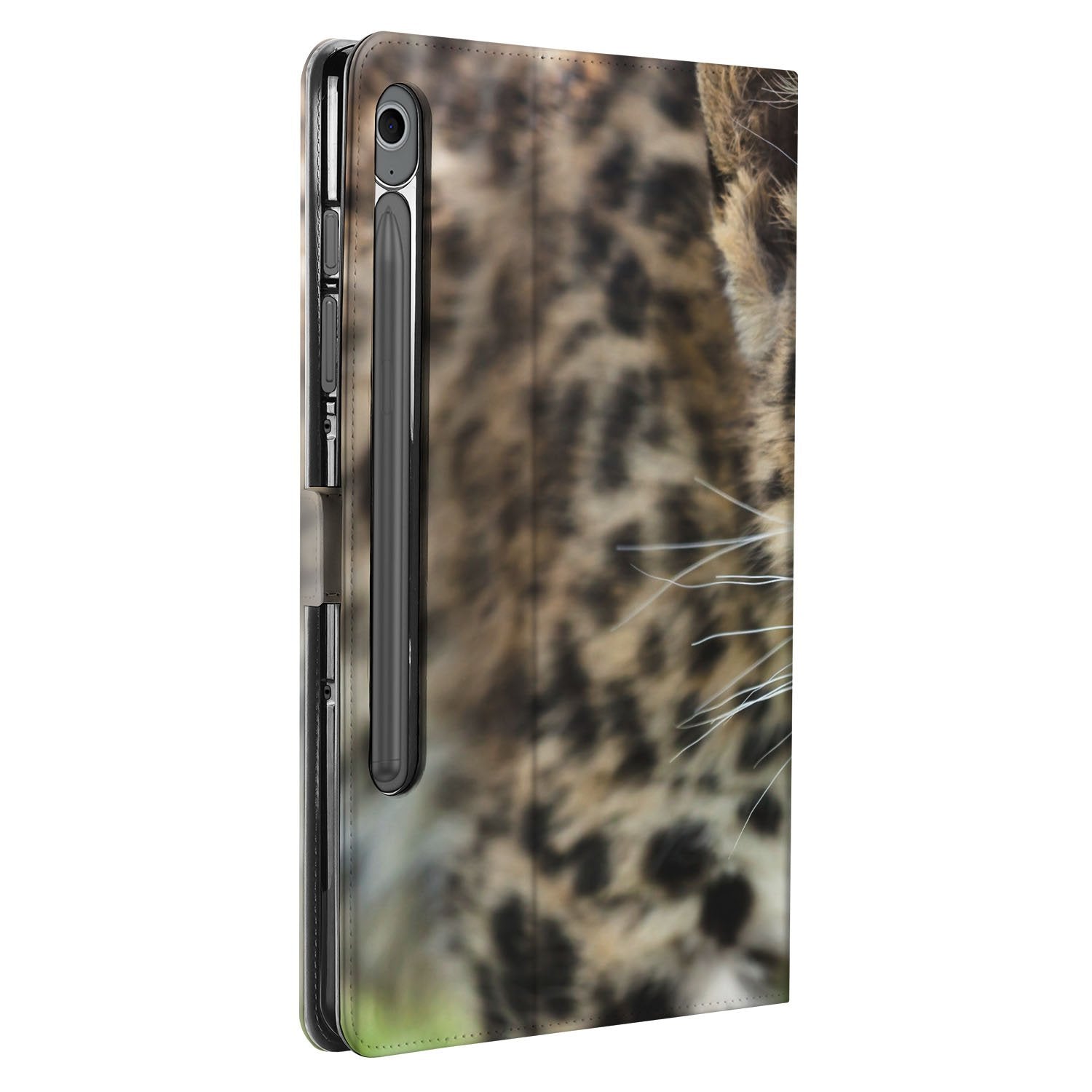 Samsung Galaxy Tab S10 FE Tab S9 FE Book Case Hoesje met Standaard Baby Leopard dicht