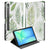 Samsung Galaxy Tab S10 FE | Tab S9 FE Book Case Hoesje met Standaard Leaves actief voorkant design
