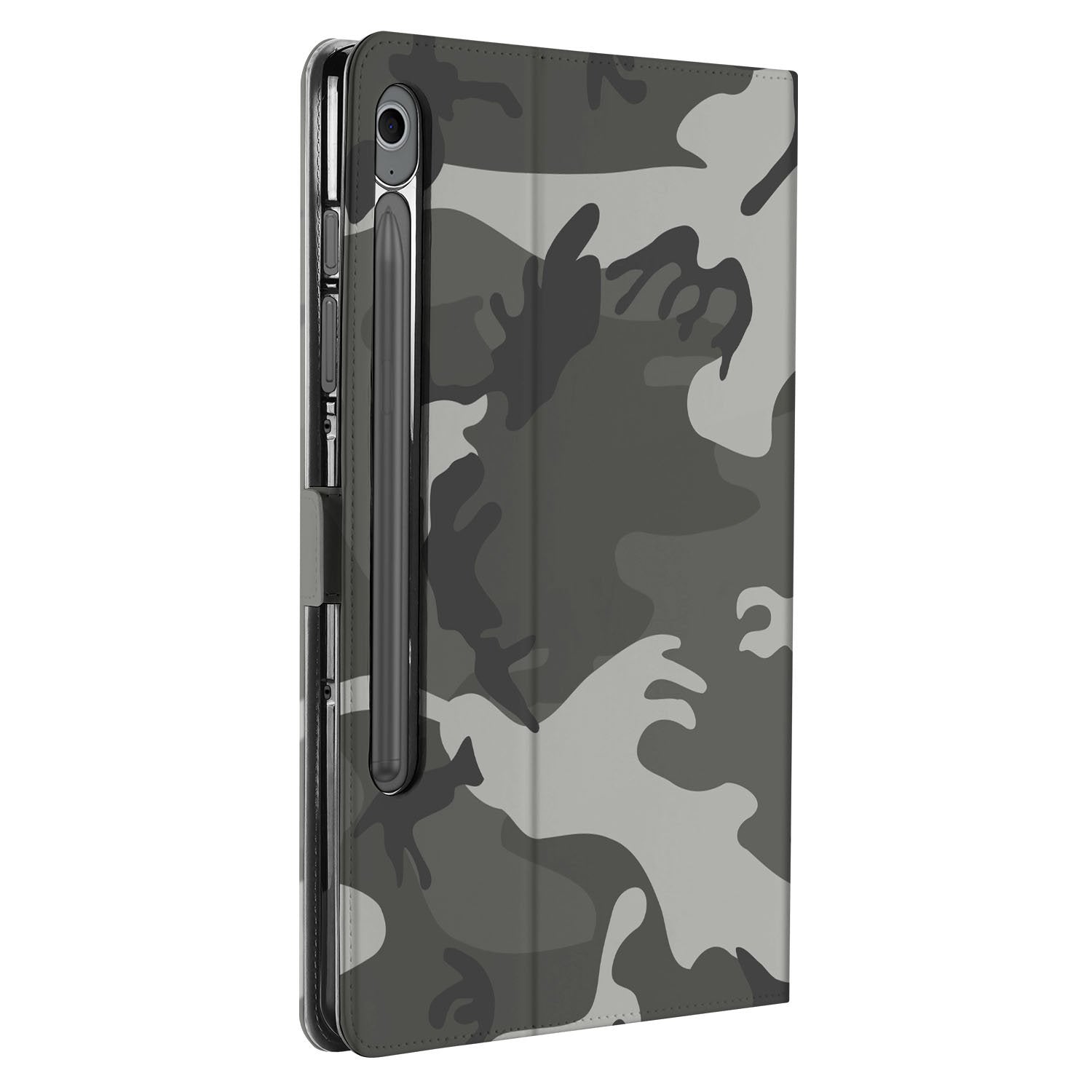 Samsung Galaxy Tab S10 FE Tab S9 FE Tablet Hoesje Army Light met Standaard camouflage design voorzijde