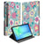 Samsung Galaxy Tab S10 FE | Tab S9 FE Tablet Hoesje Flower Power met Standaard bloemen ontwerp front achterkant