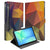 Samsung Galaxy Tab S10 FE Tab S9 FE Tablet Hoesje Polygon Color voorkant achterkant