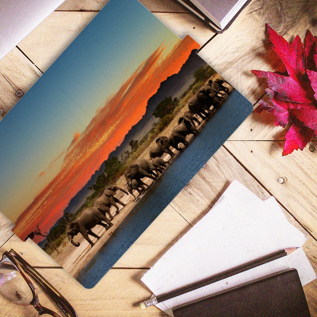 Samsung Galaxy Tab S7 FE | S7+ | S8+ Flip Case Olifanten