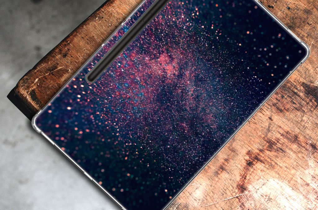 Samsung Galaxy Tab S9 Plus Back Cover Stars design sterren uitzicht