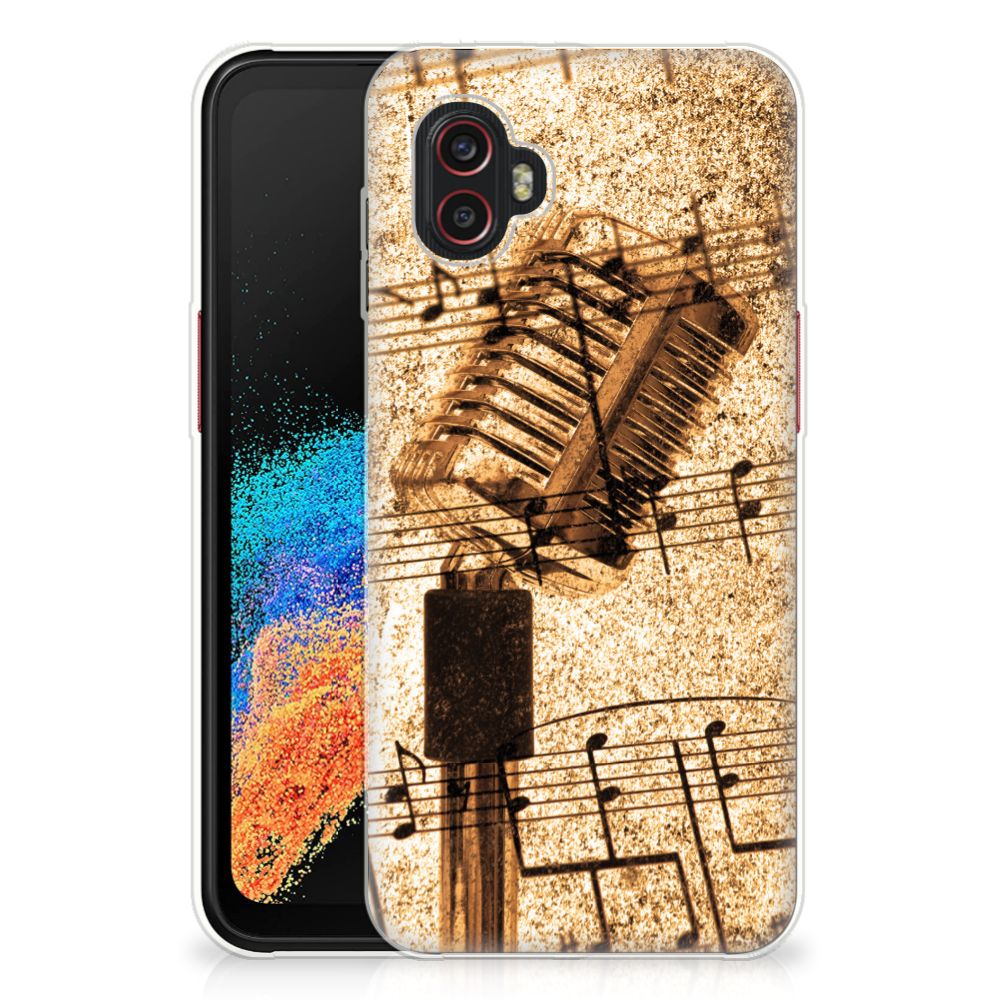 Samsung Galaxy Xcover 6 Pro Siliconen Hoesje met foto Bladmuziek B2C Telecom