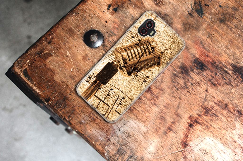 Samsung Galaxy Xcover 6 Pro Siliconen Hoesje met foto Bladmuziek B2C Telecom