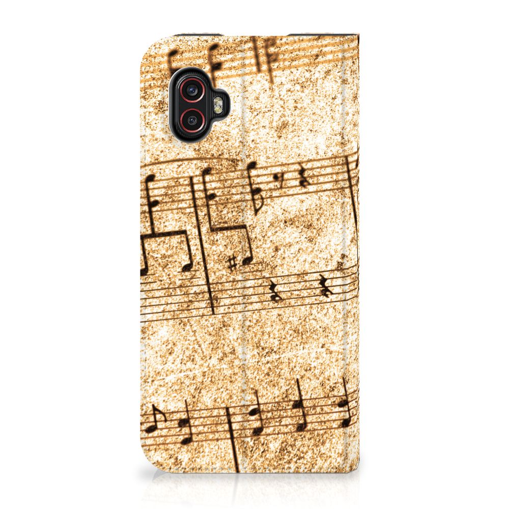 Samsung Galaxy Xcover 6 Pro Stand Case Bladmuziek - B2C Telecom