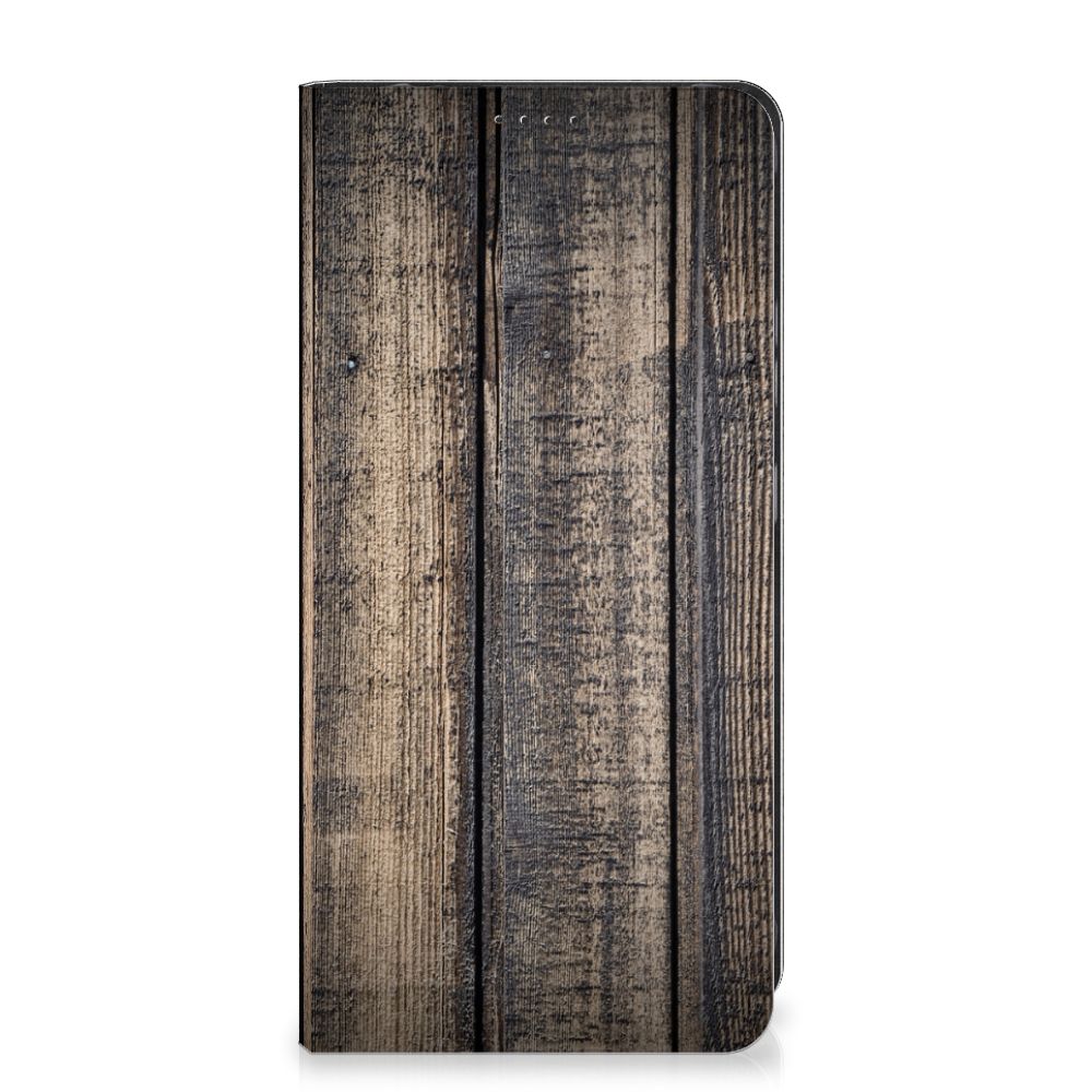 Samsung Galaxy Xcover 7 Book Wallet Case Steigerhout steigerhout design vooraanzicht