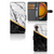 Samsung Galaxy Xcover 7 Bookcase Marmer Wit Z zwart design marmer aanzicht voorkant