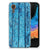 Samsung Galaxy Xcover 7 Bumper Hoesje Wood Blue achterzijde met blauw hout