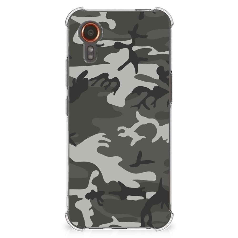 Samsung Galaxy Xcover 7 Doorzichtige Silicone Hoesje Army Light B2C Telecom