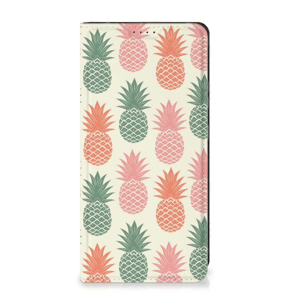 Samsung Galaxy Xcover 7 Flip Style Cover Ananas ananas patroon voorkant