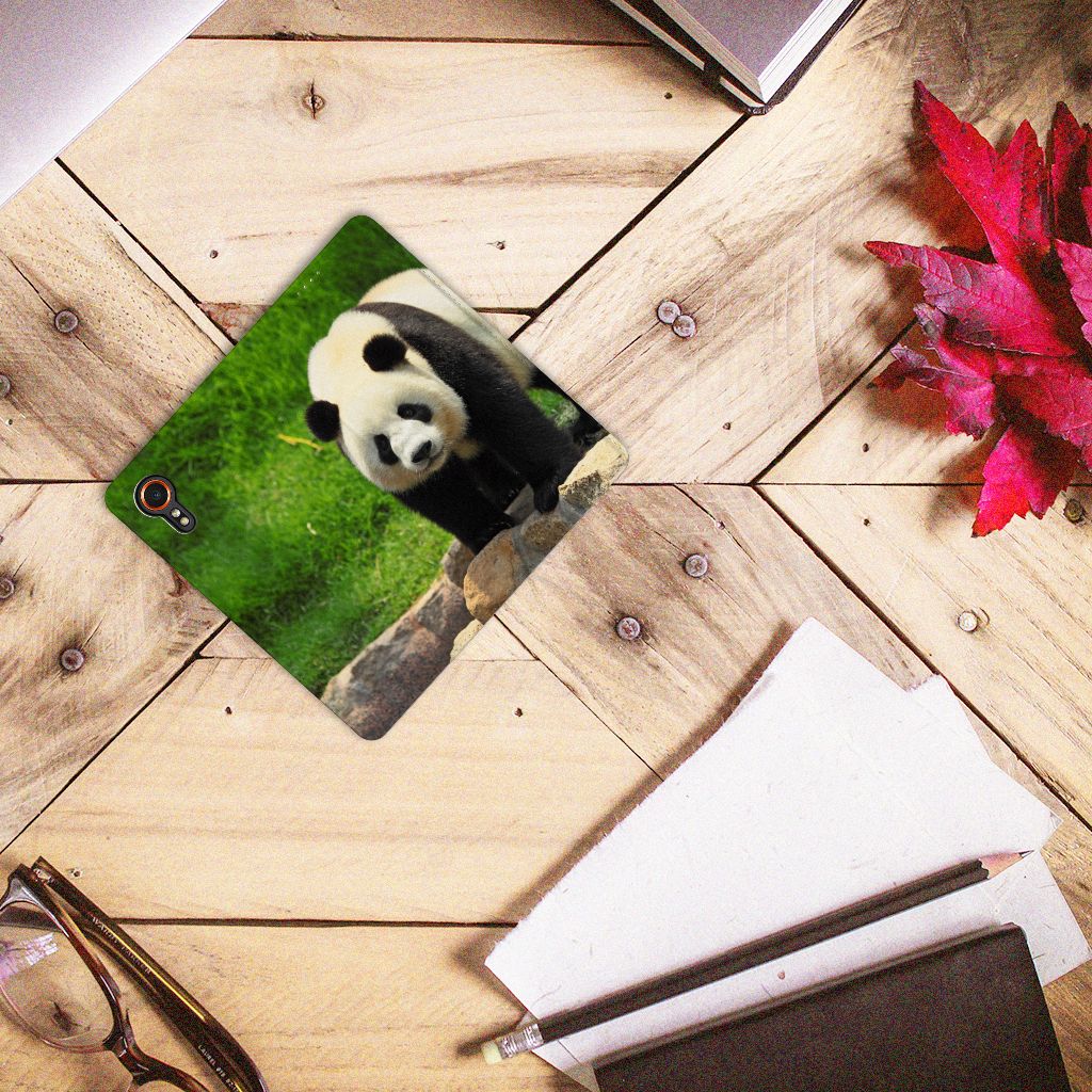 Samsung Galaxy Xcover 7 Hoesje maken Panda hoesje panda afbeelding aanzicht