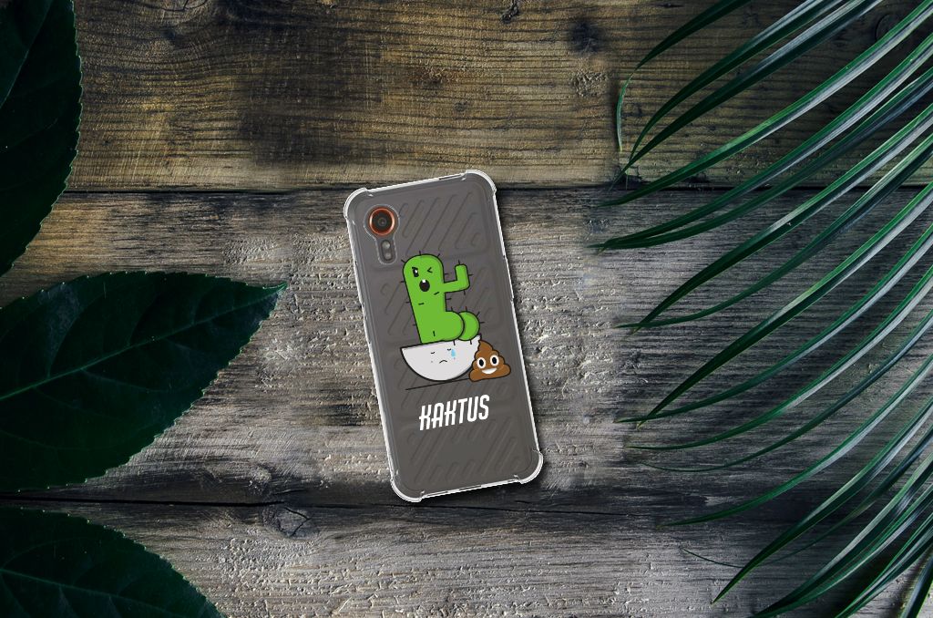 Samsung Galaxy Xcover 7 Stevig Bumper Hoesje Cactus Poo B2C Telecom