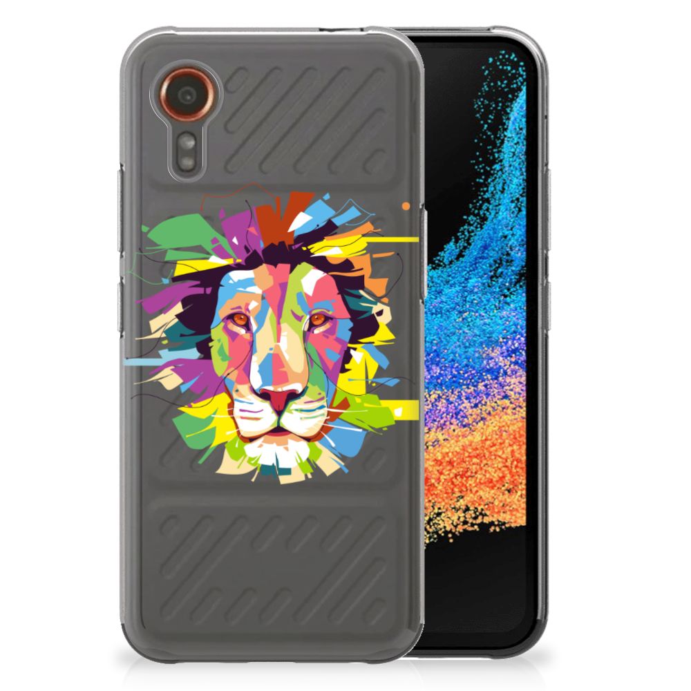 Samsung Galaxy Xcover 7 Telefoonhoesje met Naam Lion Color