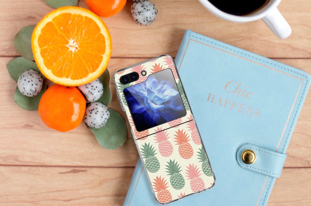 Samsung Galaxy Z Flip 5 Siliconen Case Ananas