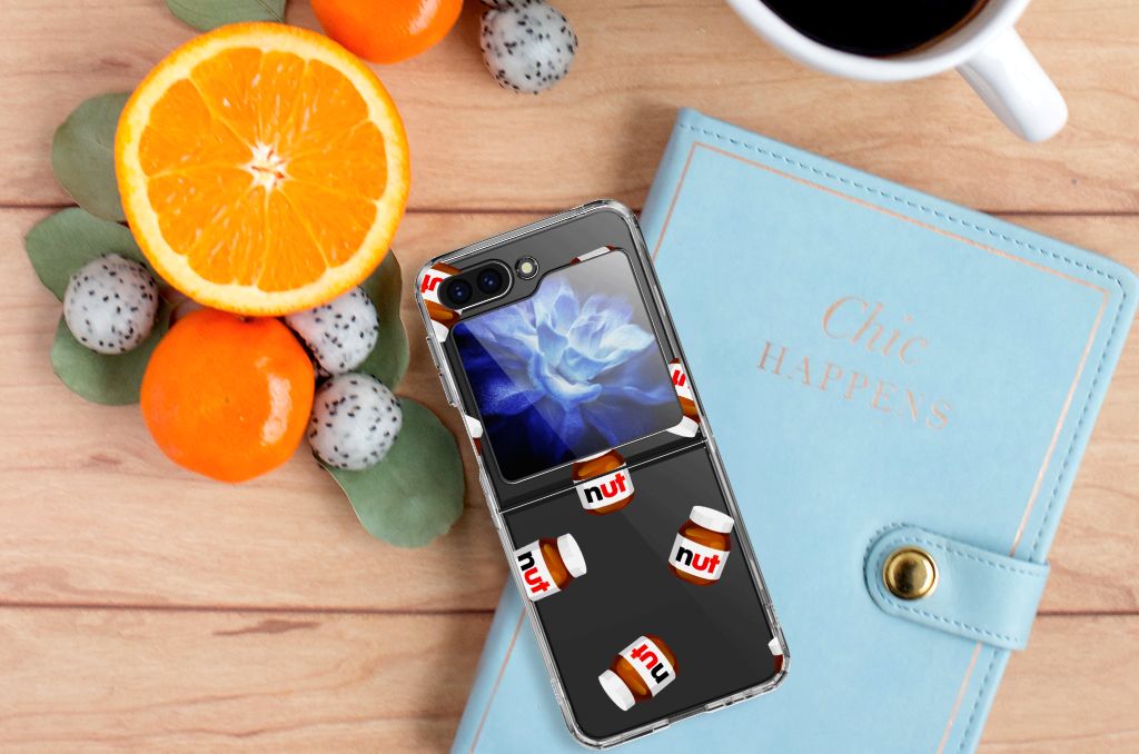 Samsung Galaxy Z Flip 5 Siliconen Case Nut Jar