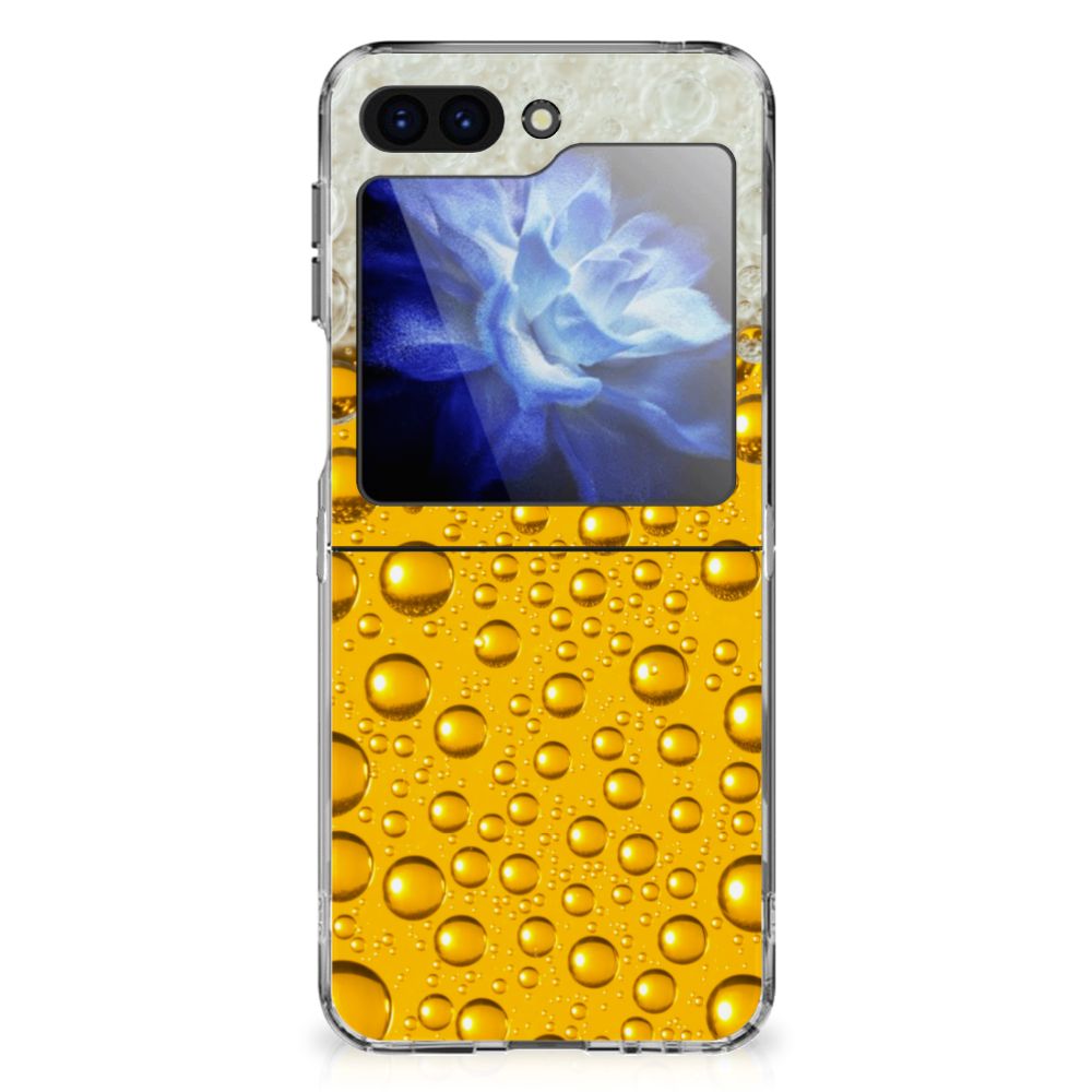 Samsung Galaxy Z Flip 6 Siliconen Case Bier biertjes design voorkant