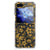 Samsung Galaxy Z Flip 6 TPU Case Gouden Bloemen achterkant