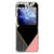 Samsung Galaxy Z Flip 6 TPU Hoesje Zwart Roze Vormen TPU hoesje zwart roze vormen aanzicht