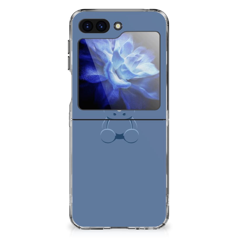 Samsung Galaxy Z Flip 6 Telefoonhoesje met Naam Baby Rhino telefoonhoesje Baby Rhino achterkant