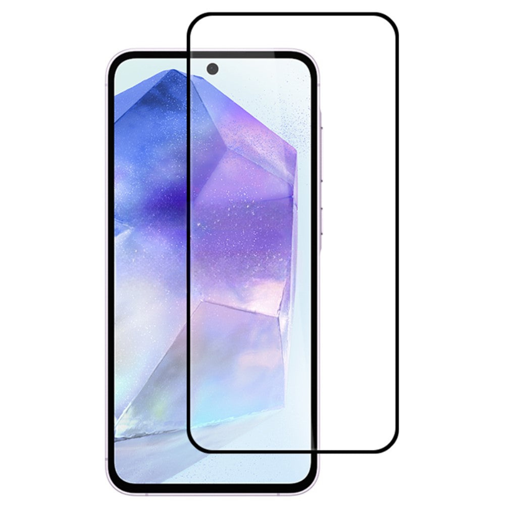 Samsung Galaxy A55 Screenprotector Full Cover Glas design dichtbij