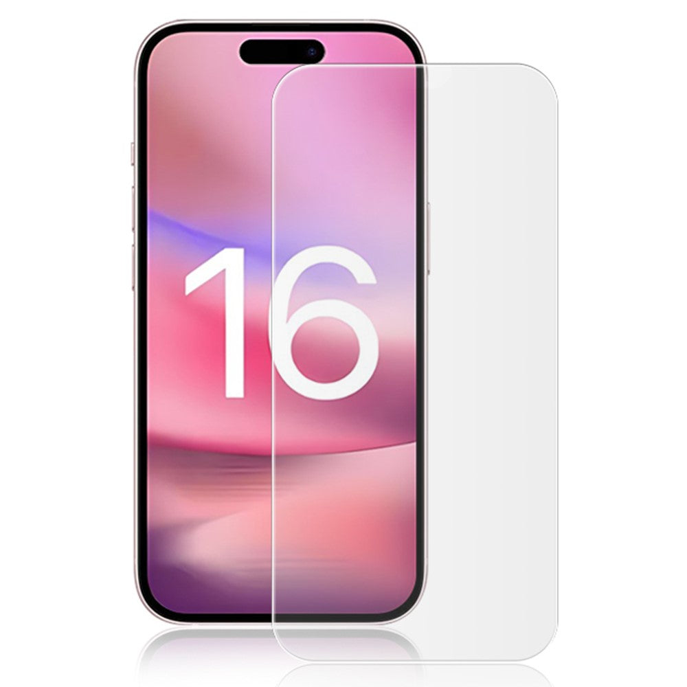 Apple iPhone 16 pro Screenprotector Glas voor de iPhone 16 pro designnaam transparant aanzicht