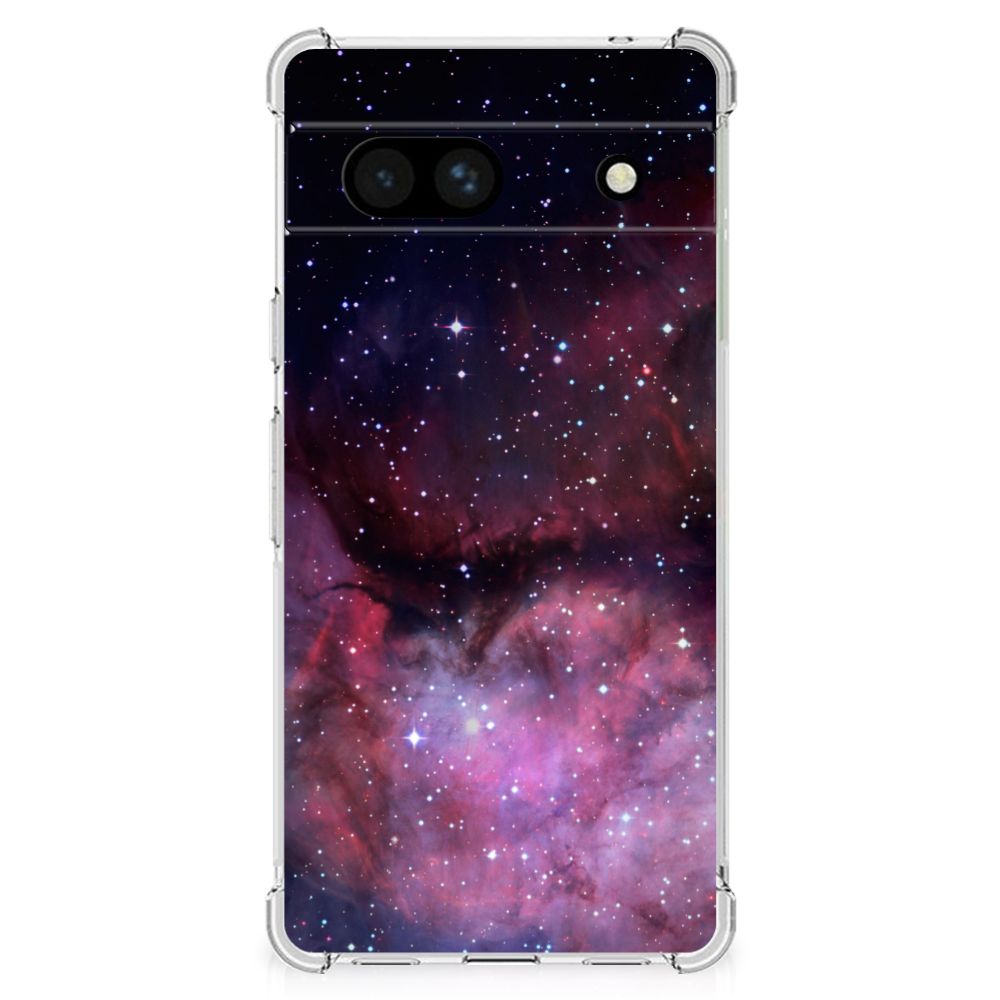 Google Pixel 7A Shockproof Case voor Google Pixel 7A Galaxy heelal design achterkant