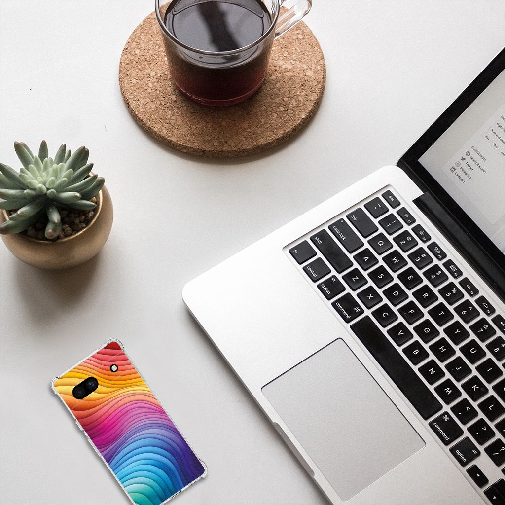 Shockproof Case voor Google Pixel 7A Regenboog B2C Telecom