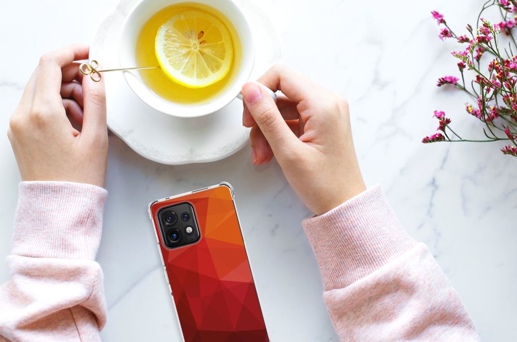 Shockproof Case voor Motorola Edge 40 Pro Polygon Red B2C Telecom