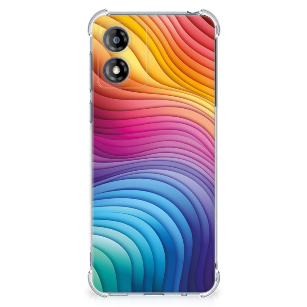 Shockproof Case voor Motorola Moto E13 Regenboog B2C Telecom