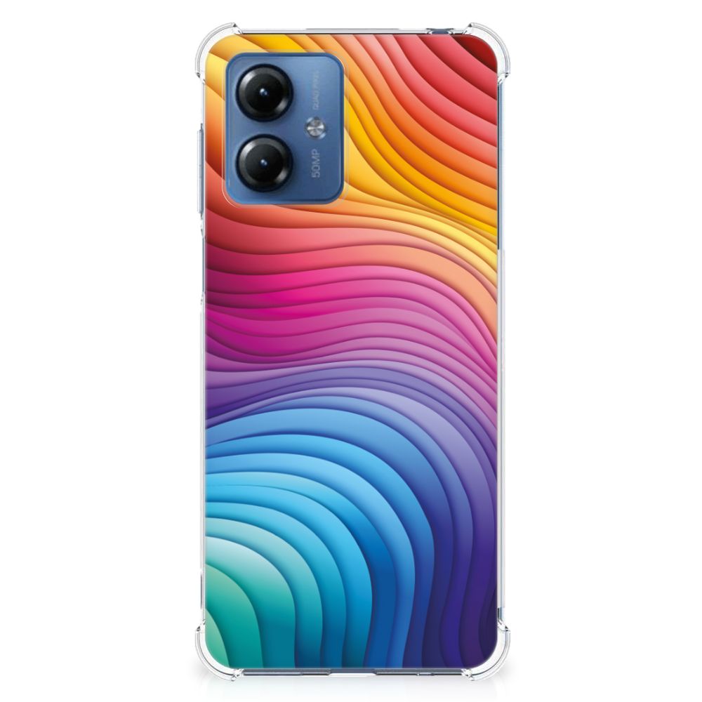 Shockproof Case voor Motorola Moto G14 Regenboog B2C Telecom