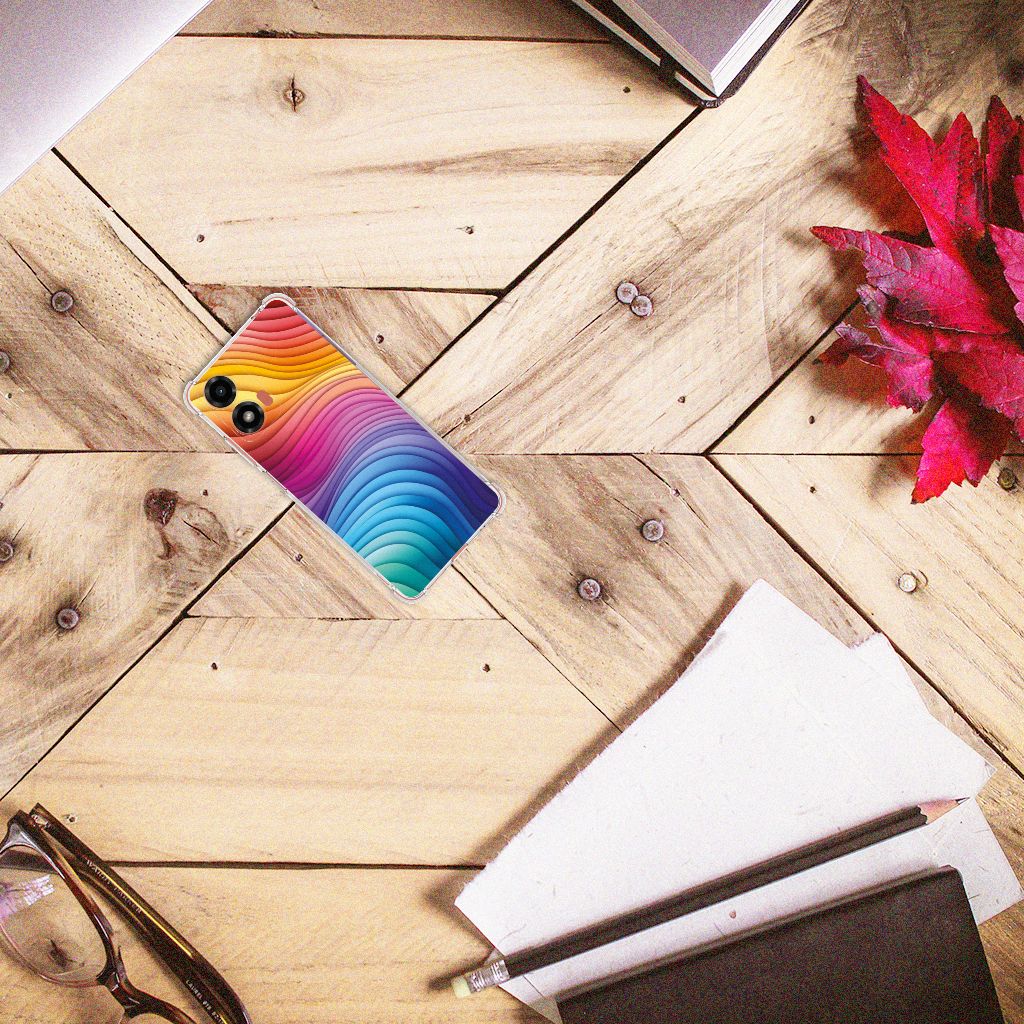 Shockproof Case voor Motorola Moto G24 | G24 Power | G04 Regenboog B2C Telecom