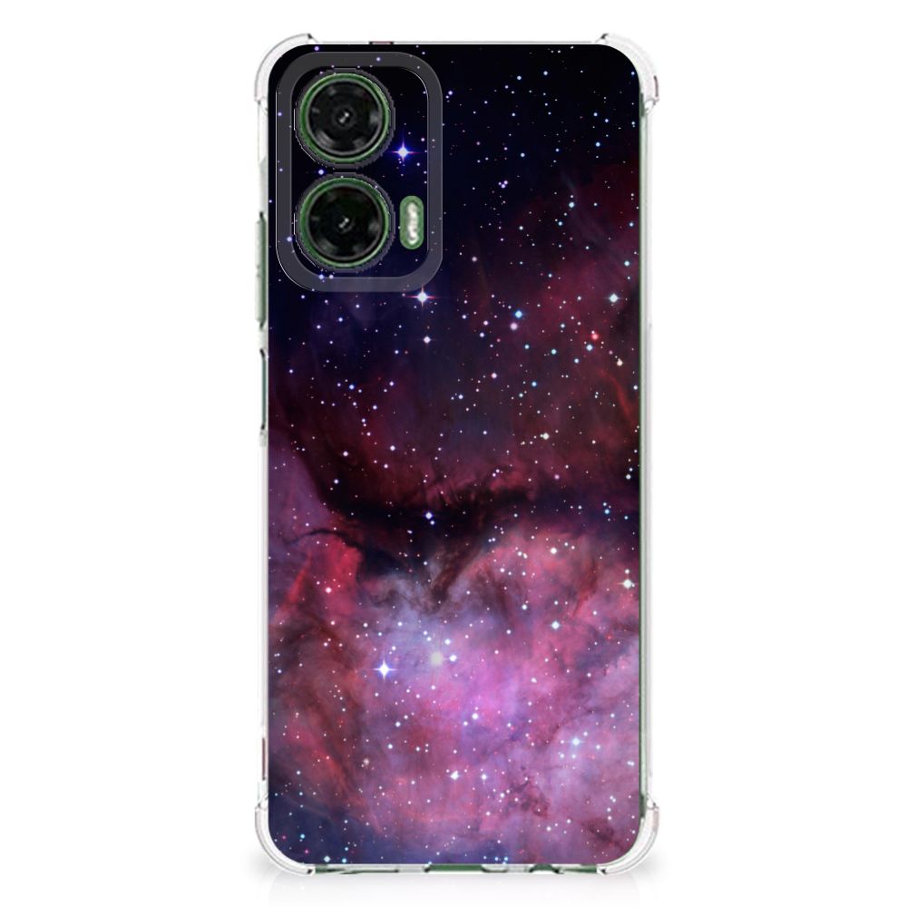 Motorola Moto G35 Shockproof Case Galaxy design achterkant