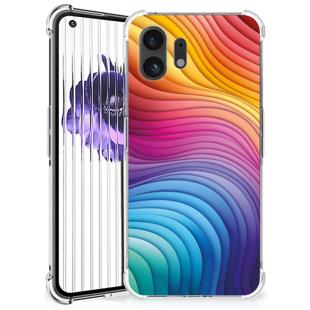 Shockproof Case voor Nothing Phone (2) Regenboog B2C Telecom