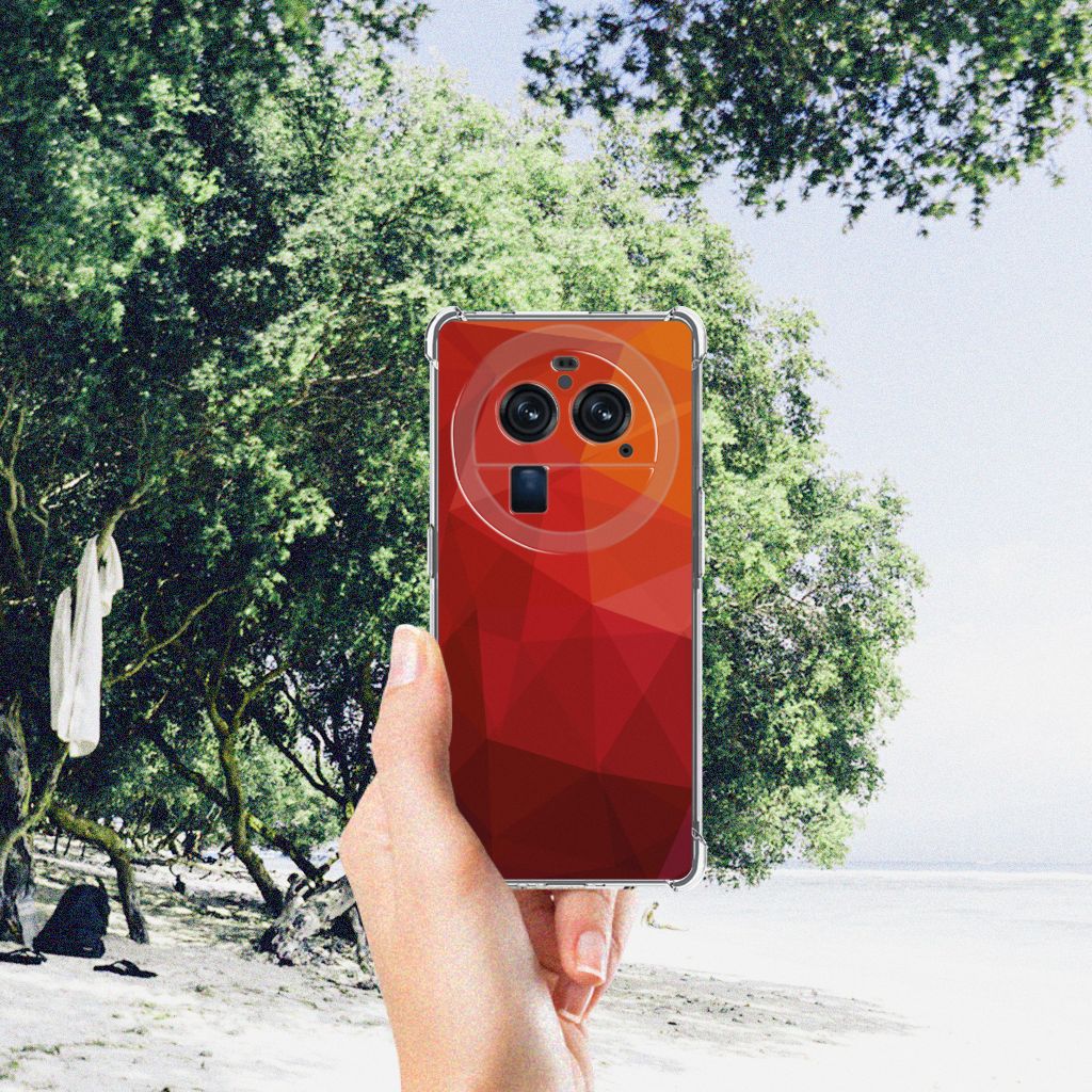 Shockproof Case voor OPPO Find X6 Pro Polygon Red B2C Telecom