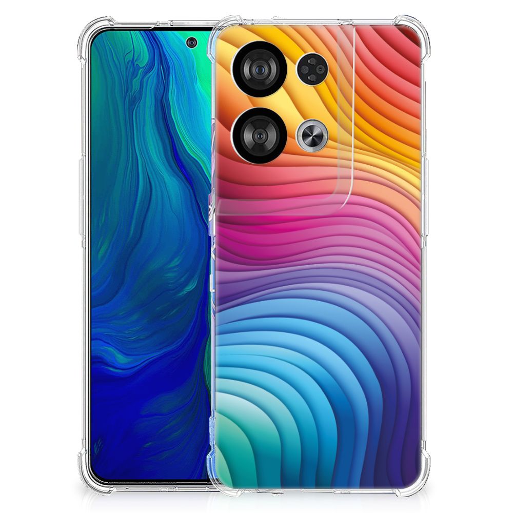 Shockproof Case voor OPPO Reno8 Regenboog B2C Telecom