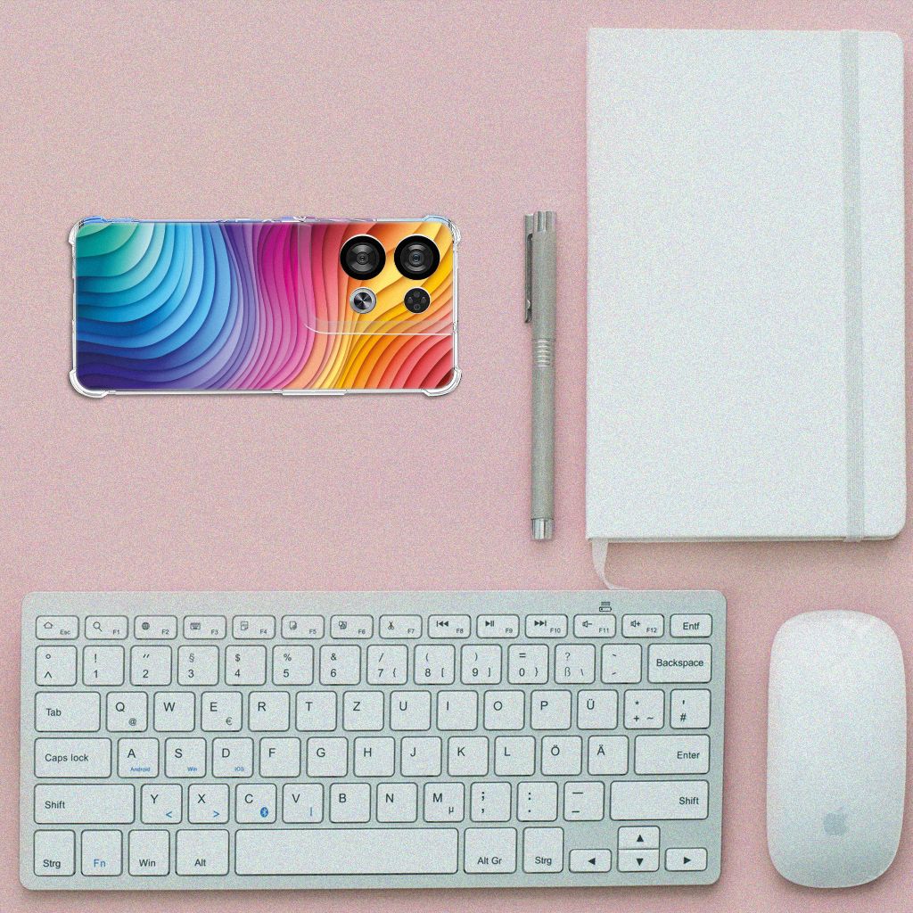 Shockproof Case voor OPPO Reno8 Regenboog B2C Telecom