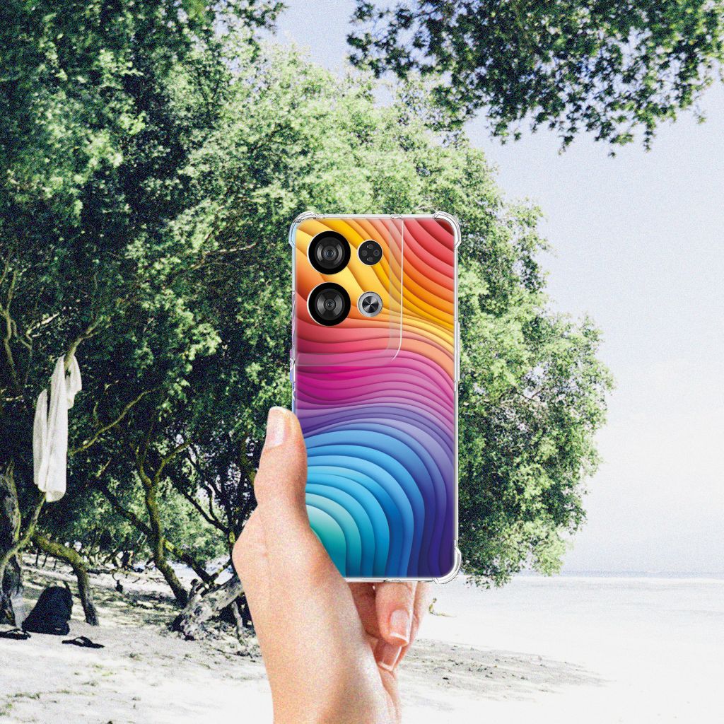 Shockproof Case voor OPPO Reno8 Regenboog B2C Telecom