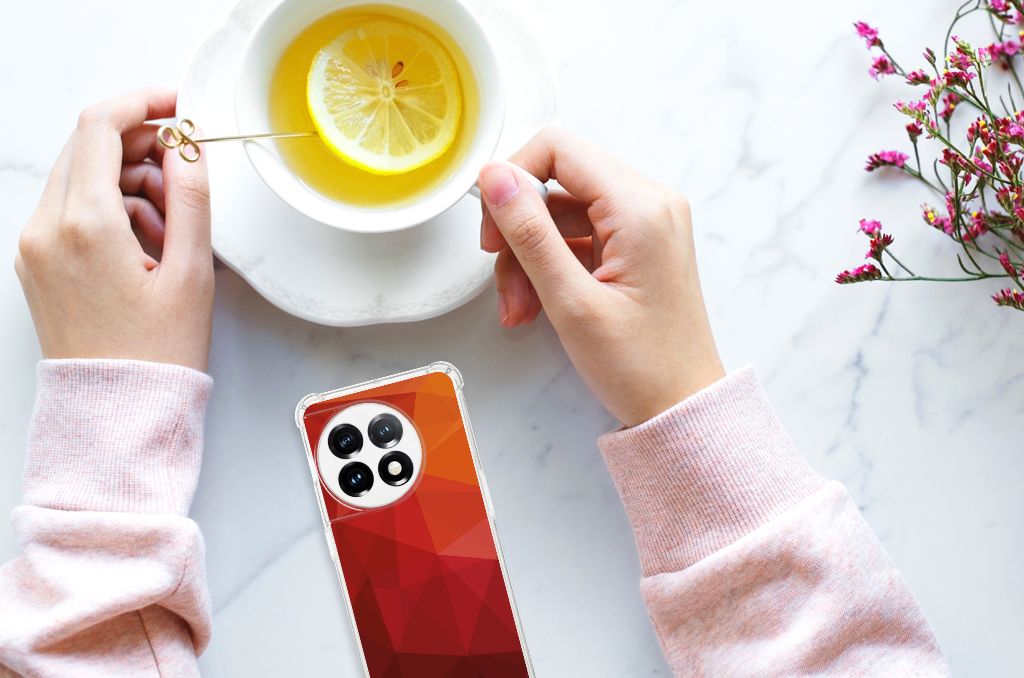 Shockproof Case voor OnePlus 11 Polygon Red B2C Telecom